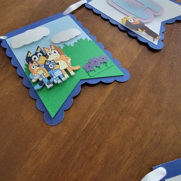 Bluey Happy Birthday Banner Garland - Picture 3 of 8